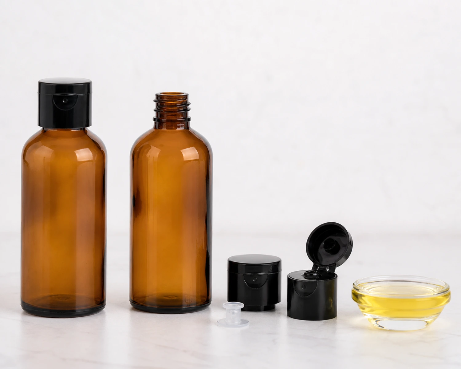 Massage Oil Glass Bottle accessories and closure detail for massage oil glass bottle, 100ml massage oil bottle, 250ml amber oil bottle