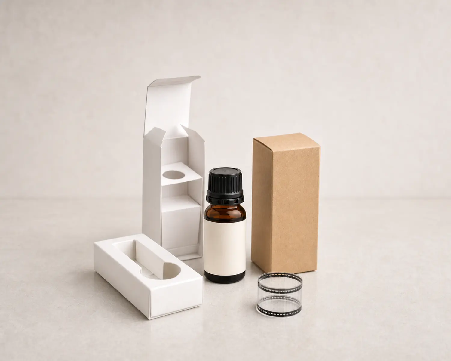 Tamper Evident Essential Oil Bottle box packaging presentation for tamper evident essential oil bottle, TE cap oil bottle, amber bottle with tamper evident cap