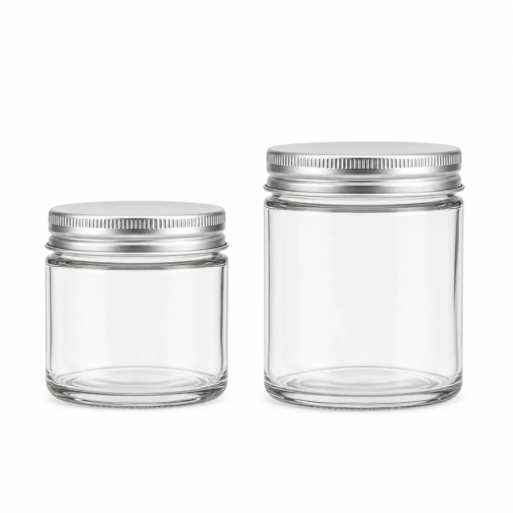 Jam Glass Jar with Twist-Off Lid | Sauce Jar Packaging - decoration view