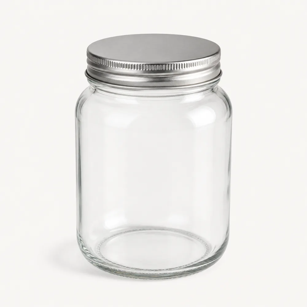 Screw-Top Food Glass Jar with Lid | Glass Food Storage Jar - closure detail