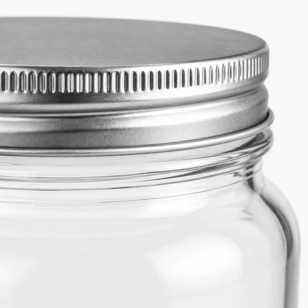 Screw-Top Food Glass Jar with Lid | Glass Food Storage Jar - packing view