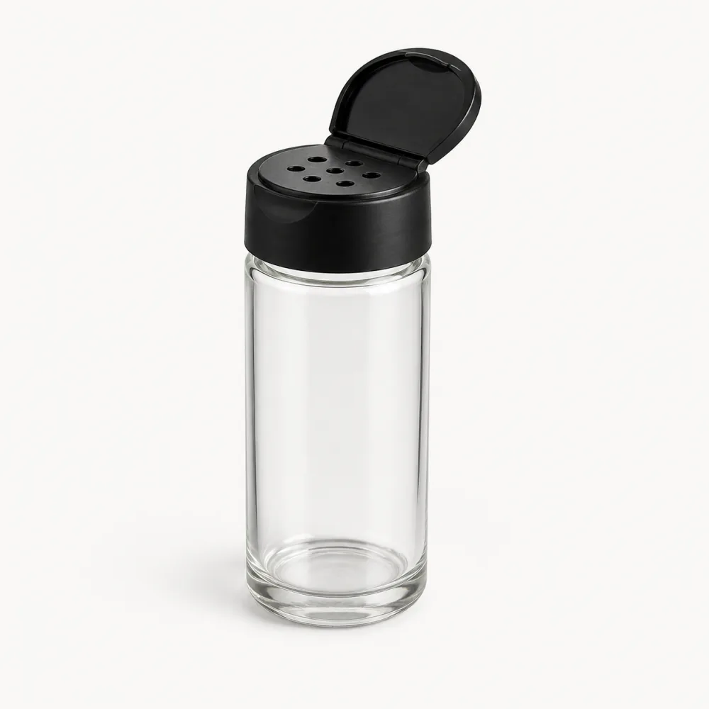 Spice Glass Jar with Shaker Cap | Glass Spice Jars - closure detail