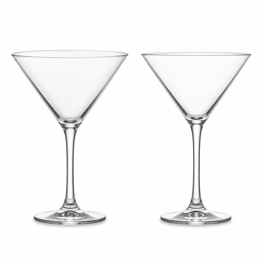 Cocktail Glass with smooth rim and stable base - decoration view