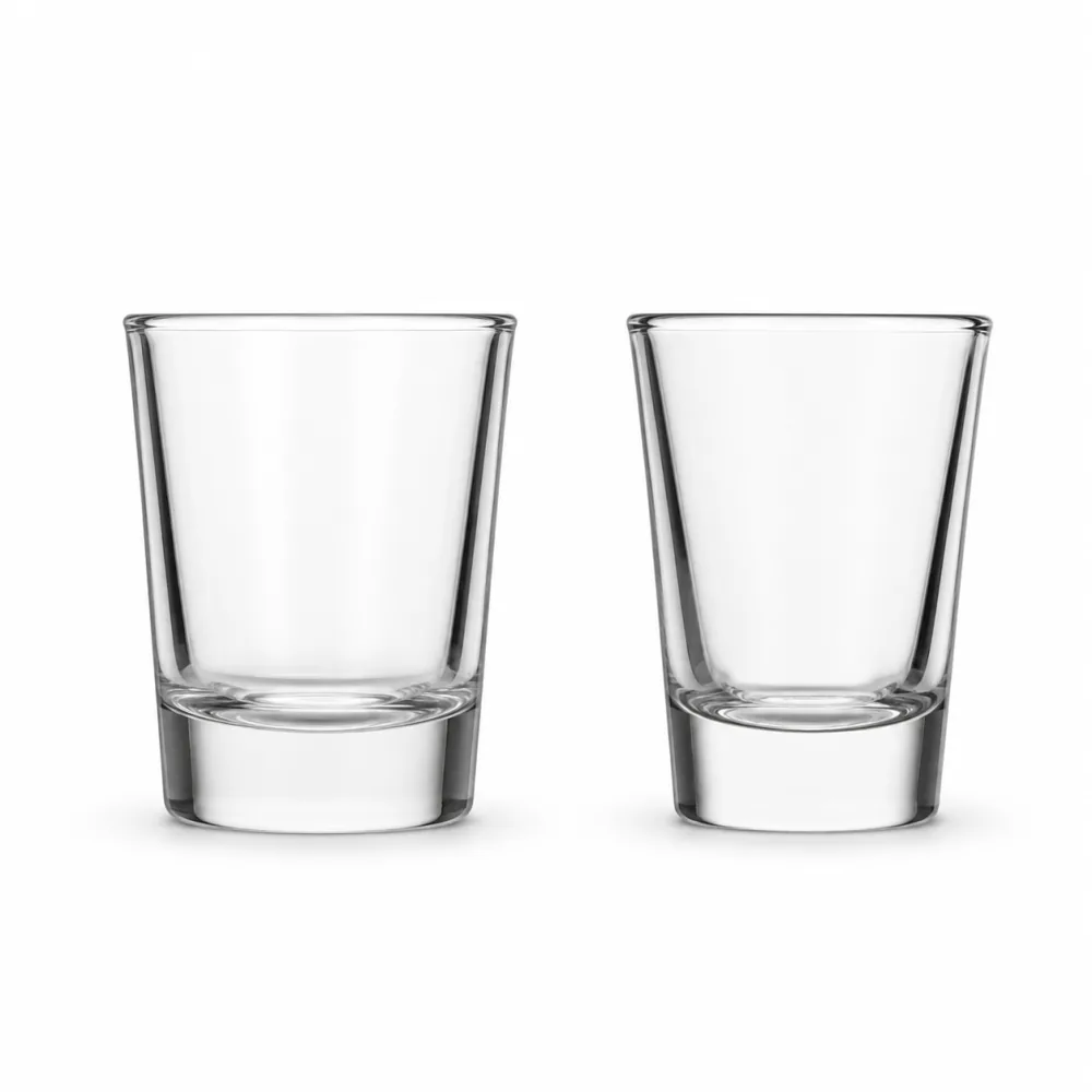 Shot Glass with smooth rim and stable base - decoration view