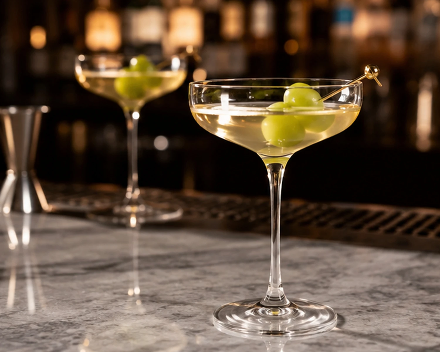 Cocktail Glass finished drinkware campaign image showing premium glass cup presentation