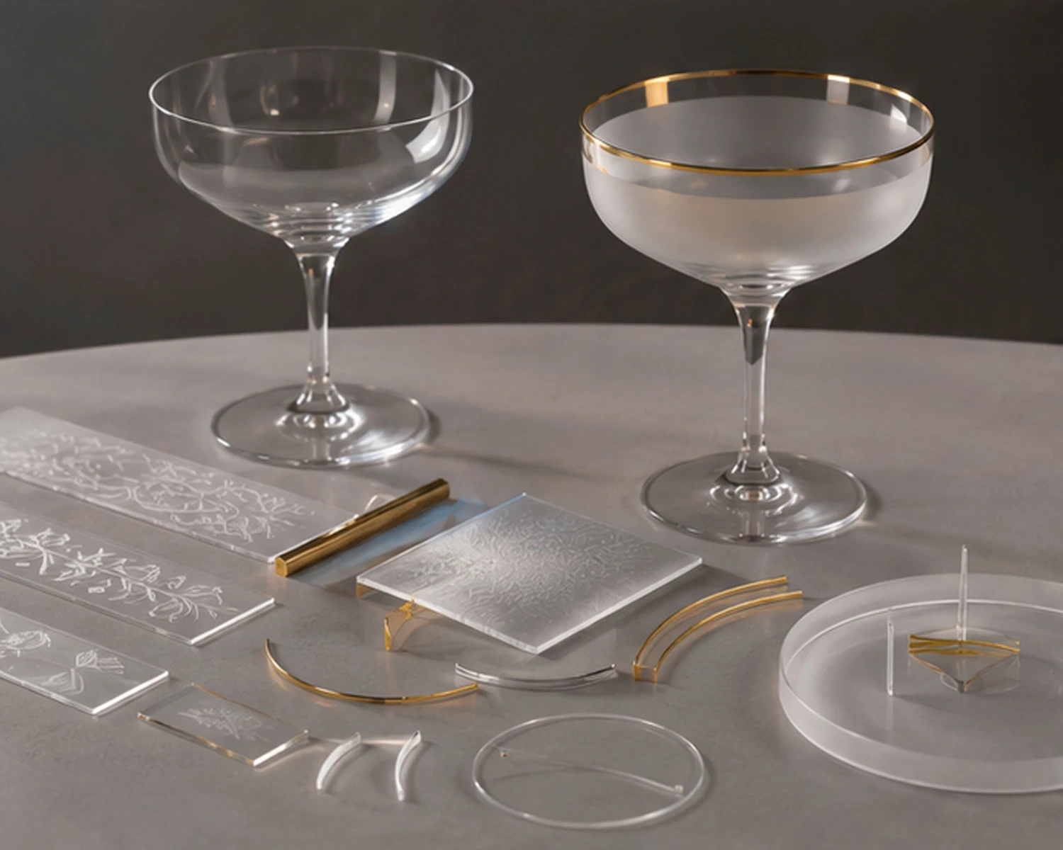 Cocktail Glass printing and decoration detail image showing custom glassware branding options