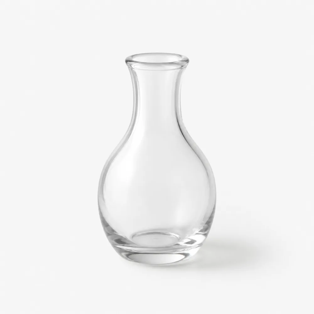 Bud Glass Vase for flower and home decor display - closure detail