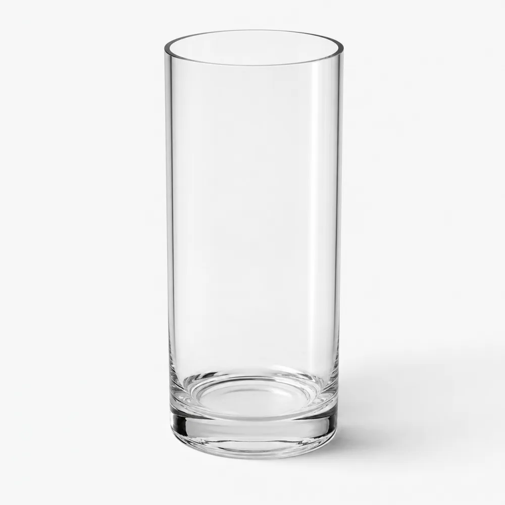 Cylinder Glass Vase for flower and home decor display - closure detail