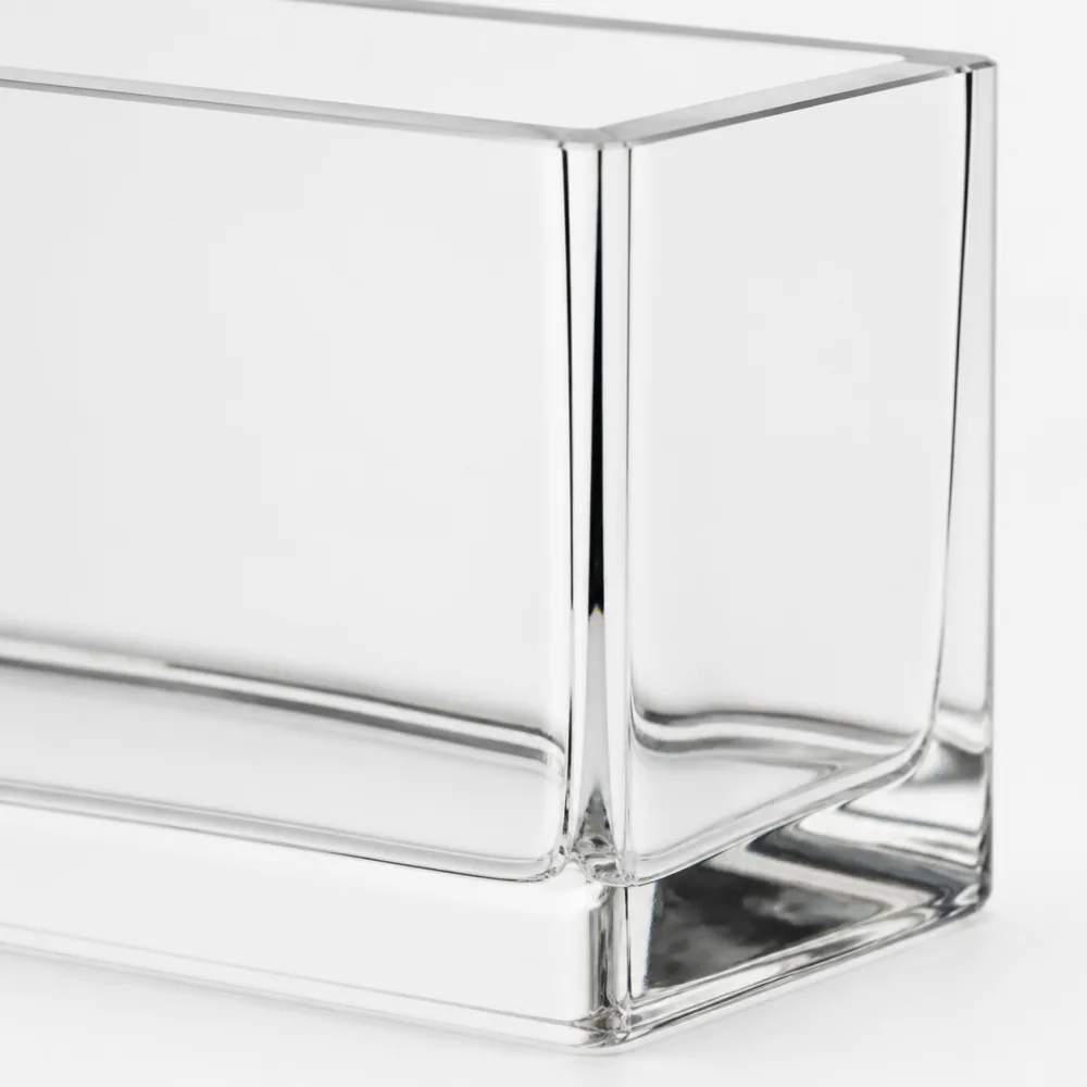 Square Glass Vase for flower and home decor display - packing view