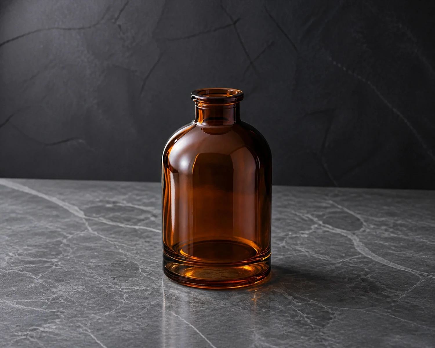 glass structure detail image of Apothecary Diffuser Bottle showing shape, rim and material quality