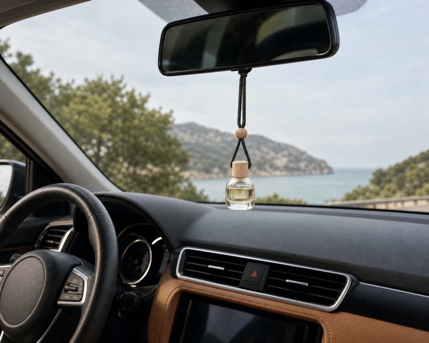 Mini Hanging Diffuser Bottle lifestyle campaign image showing home fragrance application scene