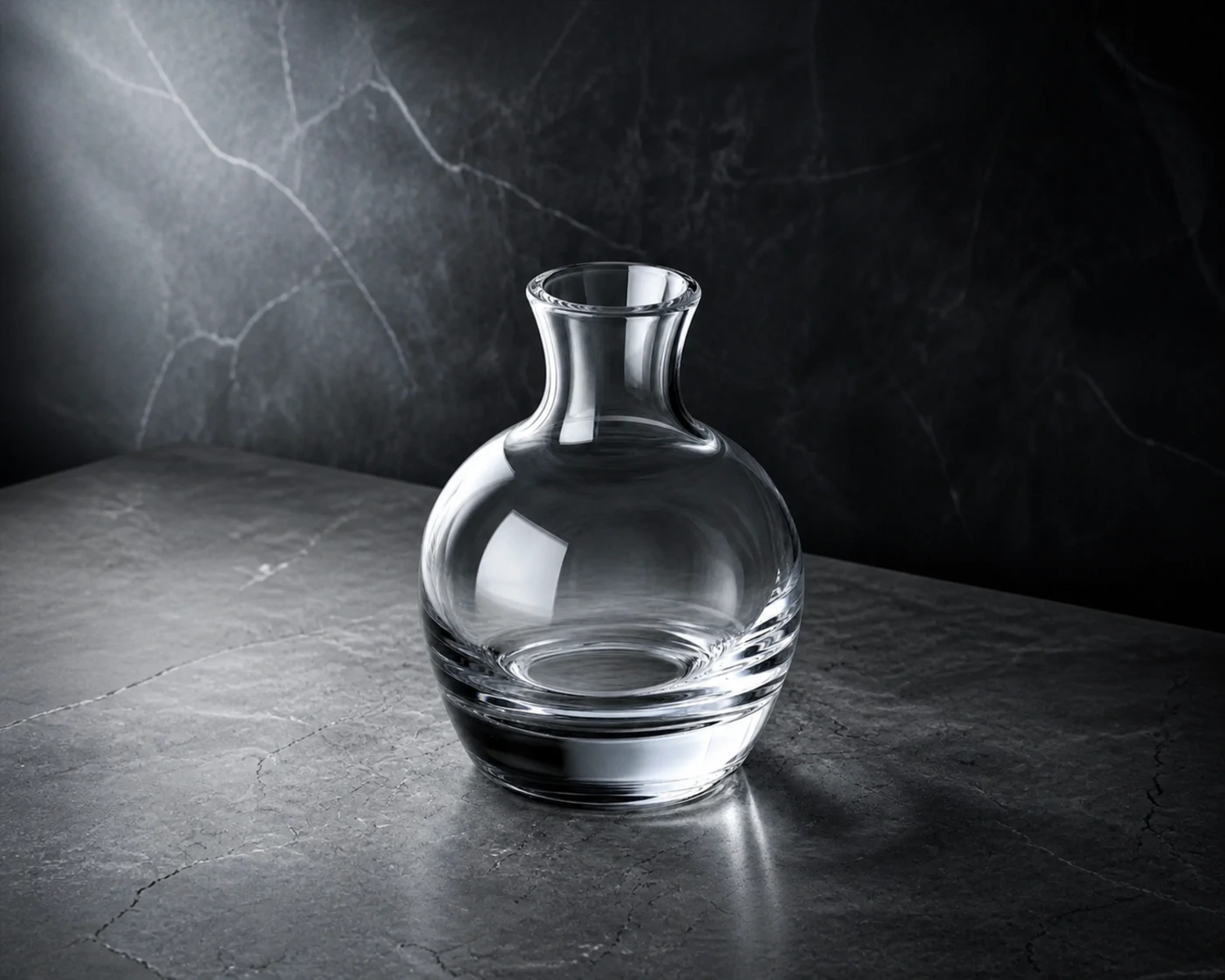glass structure detail image of Vase Diffuser Bottle showing shape, rim and material quality