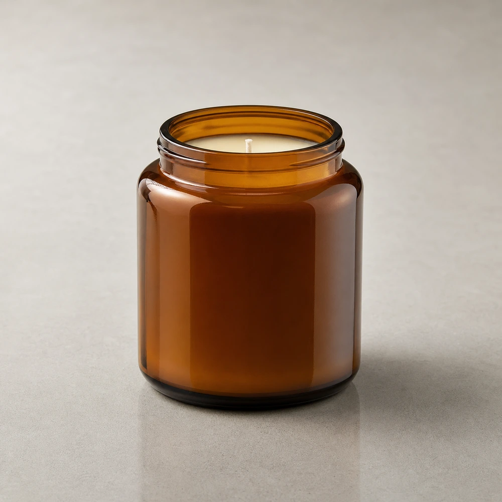 Apothecary Candle Jar for candle and home fragrance packaging - front view