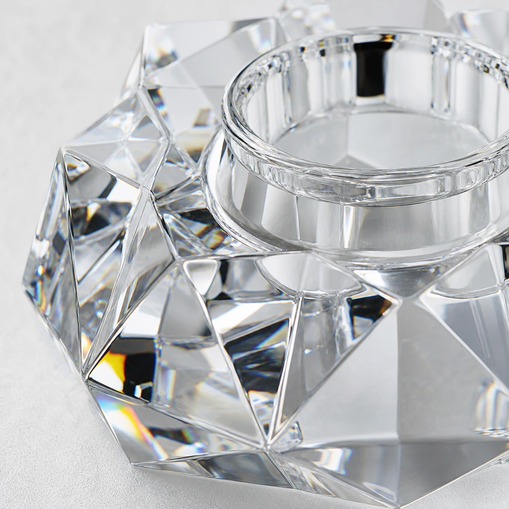 Faceted Candle Holder for candle and home fragrance packaging - packing view