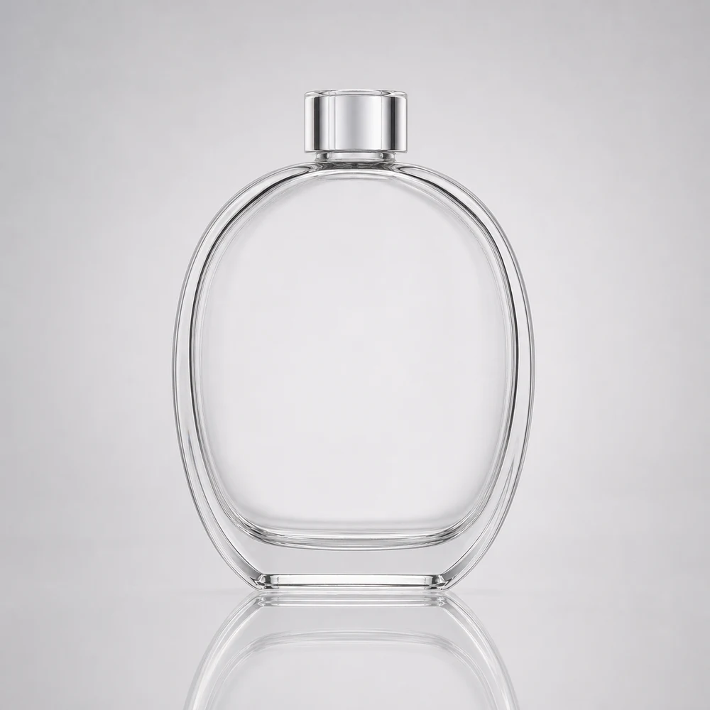Oval Reed Diffuser Bottle with cap and stopper - decoration view