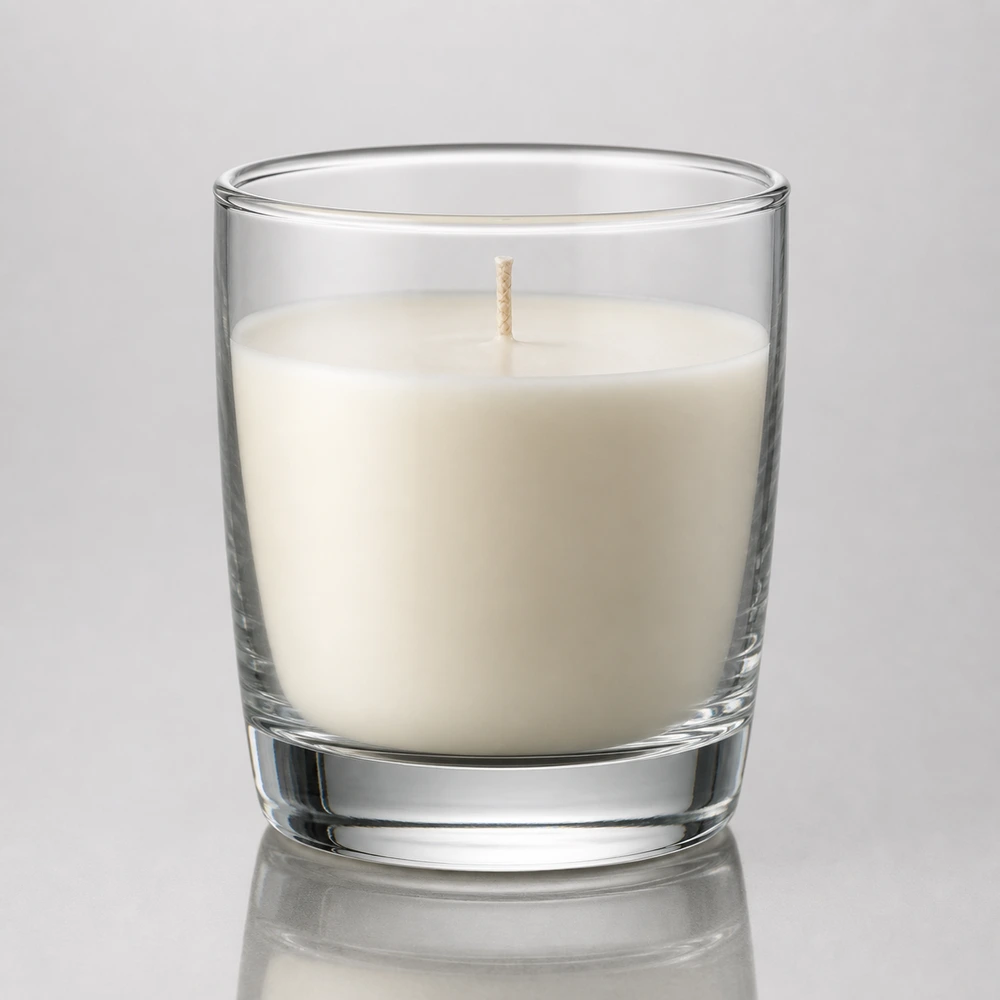 Tumbler Glass Candle Jar for candle and home fragrance packaging - front view