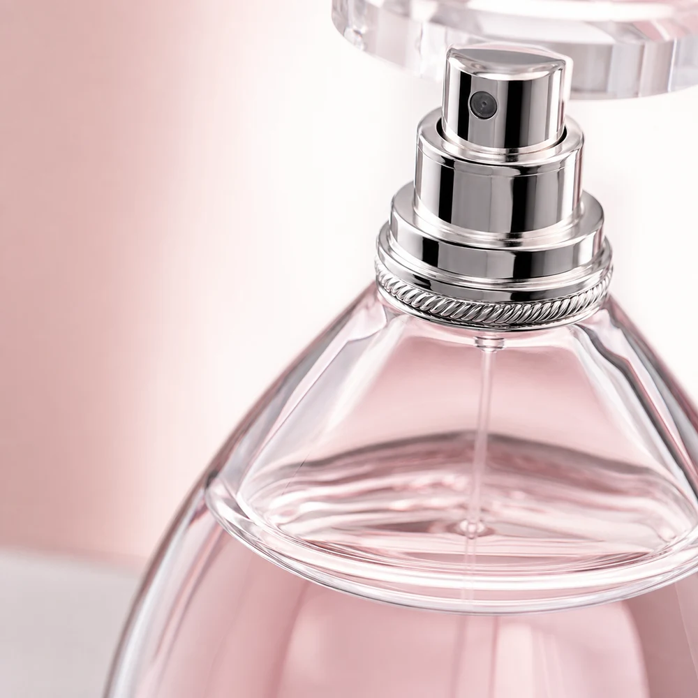 Teardrop Perfume glass perfume bottle with sprayer and cap - packing view