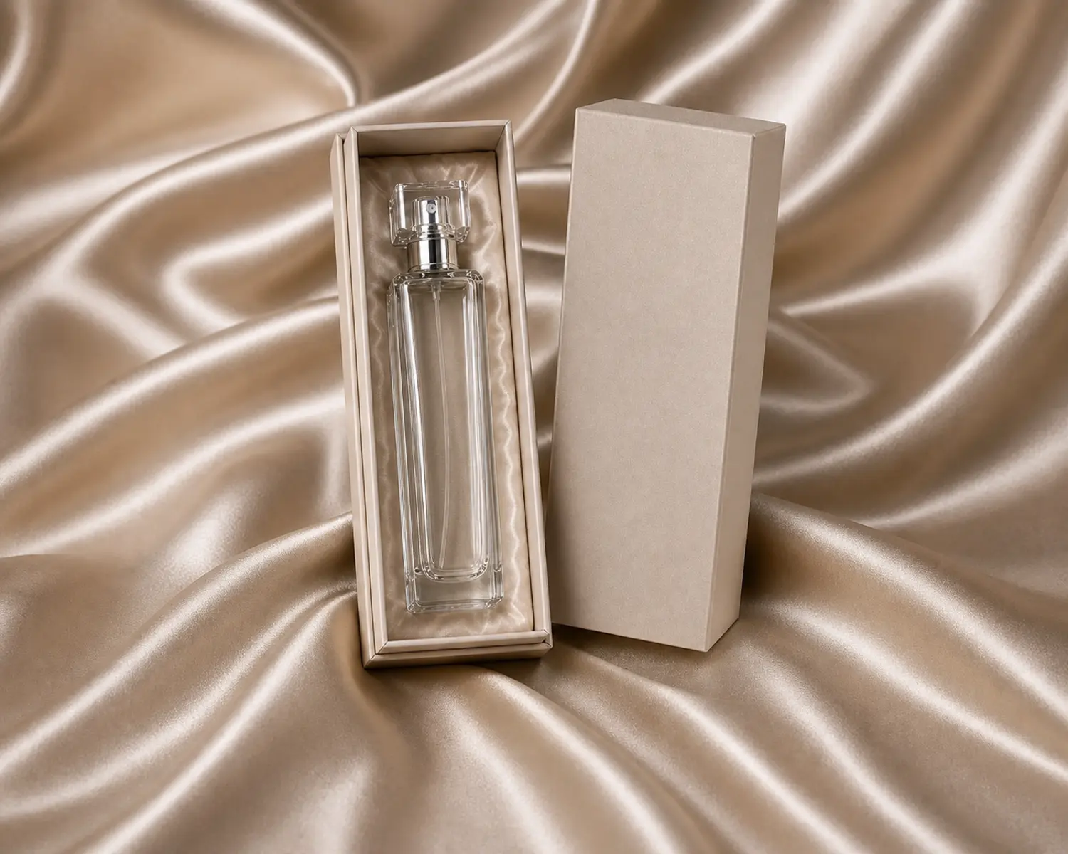 retail packaging image of Tall Slim Perfume Bottle showing premium perfume box presentation